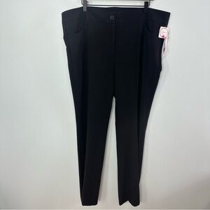 Color Swatch Size 2X Black Pants IMPB0690 New With Tags Faux Back Pockets